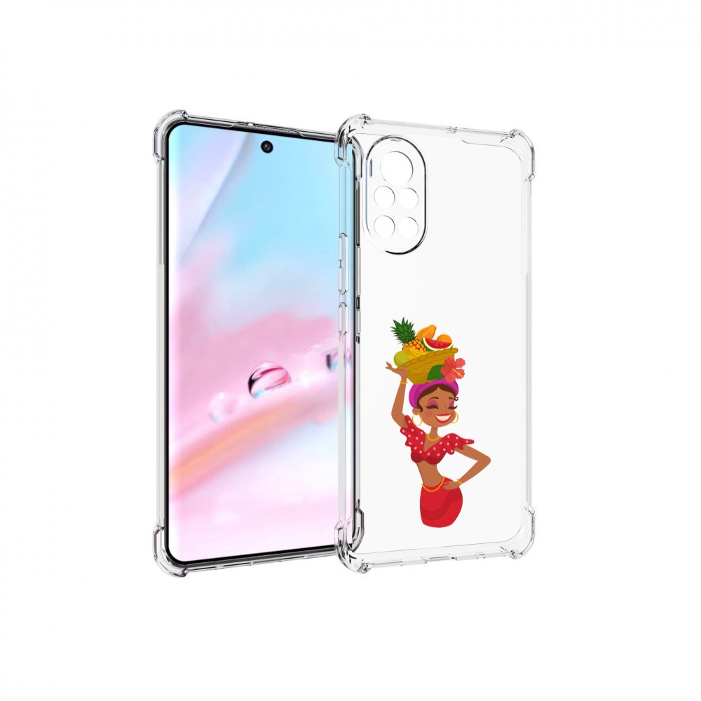 

Чехол MyPads девушка-мулатка для Huawei Nova 8 (ANG-LX1), Прозрачный, Tocco