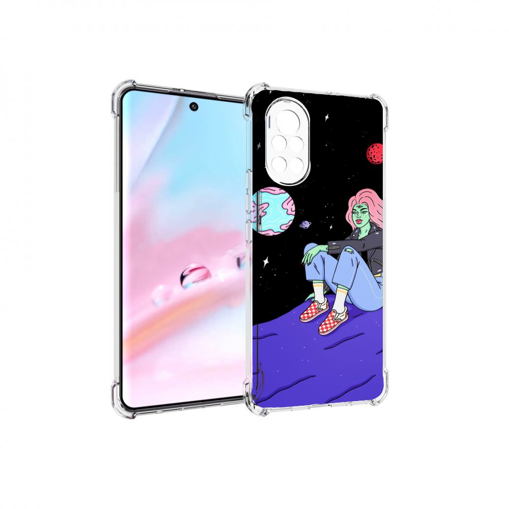 

Чехол MyPads девушка-на-луне-мультик для Huawei Nova 8 (ANG-LX1), Прозрачный, Tocco