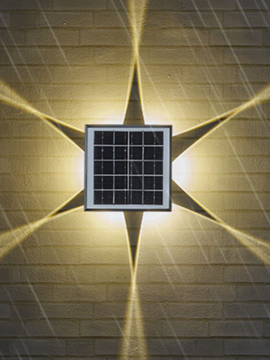 Садовый светильник на солнечной батарее Slaventii звезда желтый