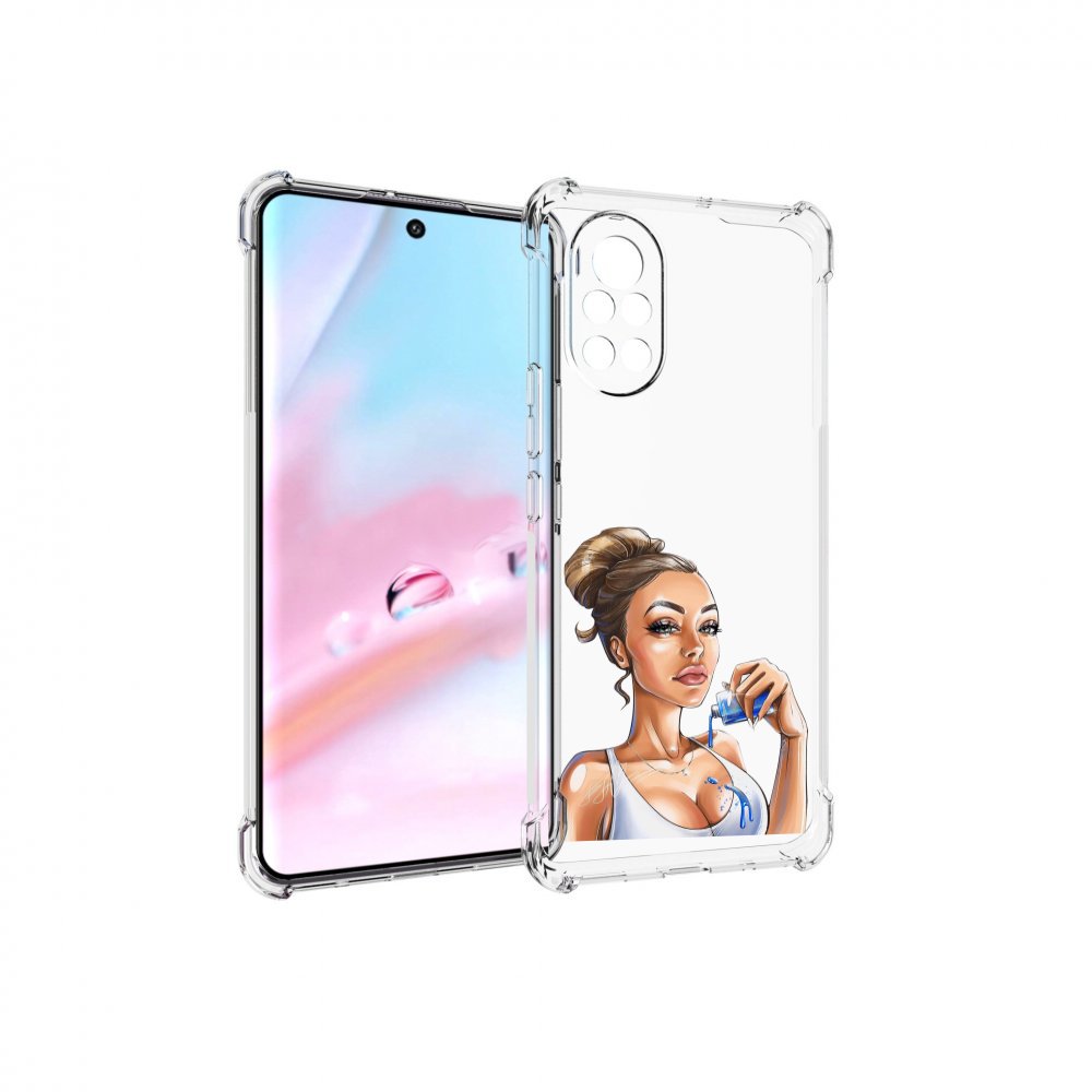 

Чехол MyPads девушка-пролила-краску женский для Huawei Nova 8 (ANG-LX1), Прозрачный, Tocco