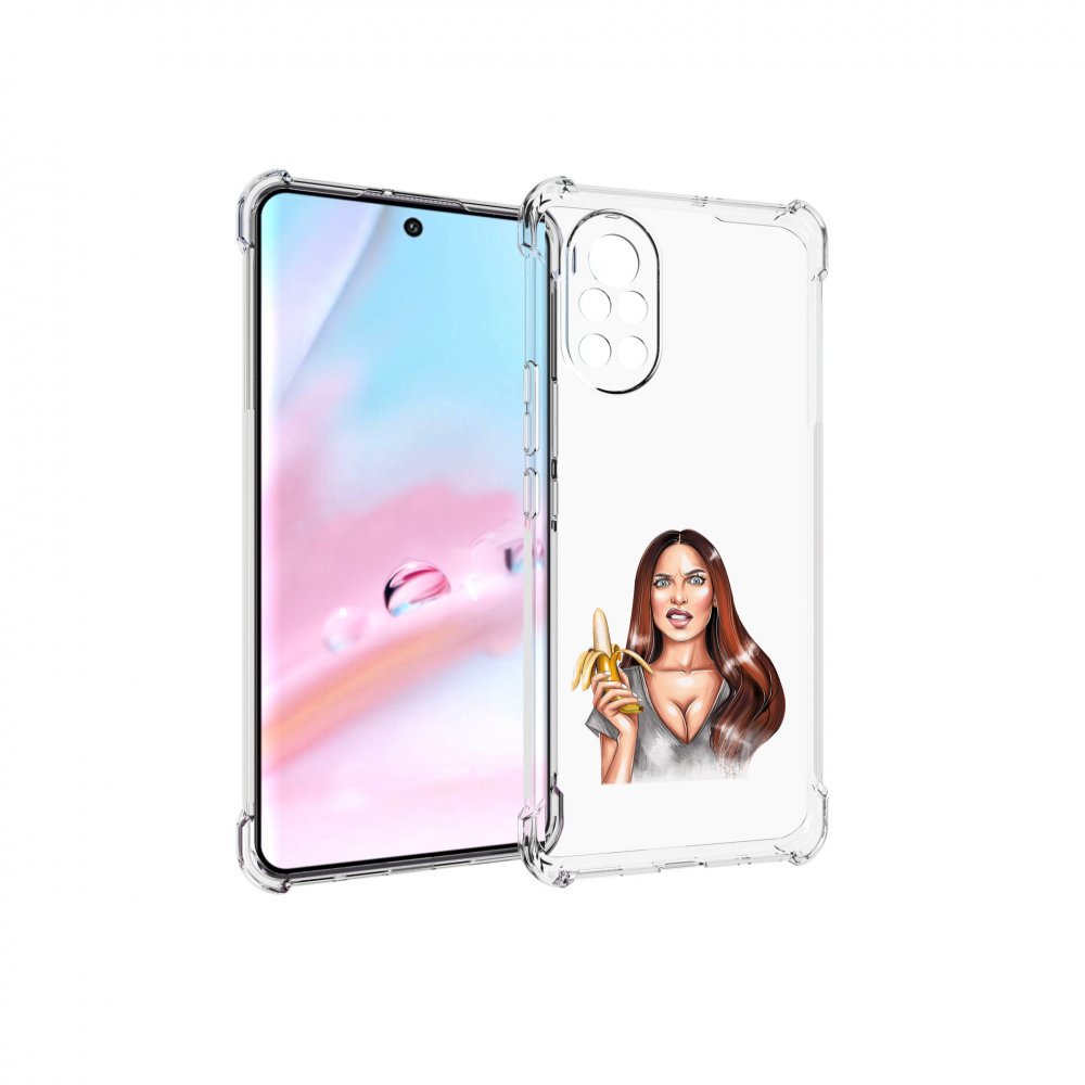 

Чехол MyPads девушка-с-бананом для Huawei Nova 8 (ANG-LX1), Прозрачный, Tocco