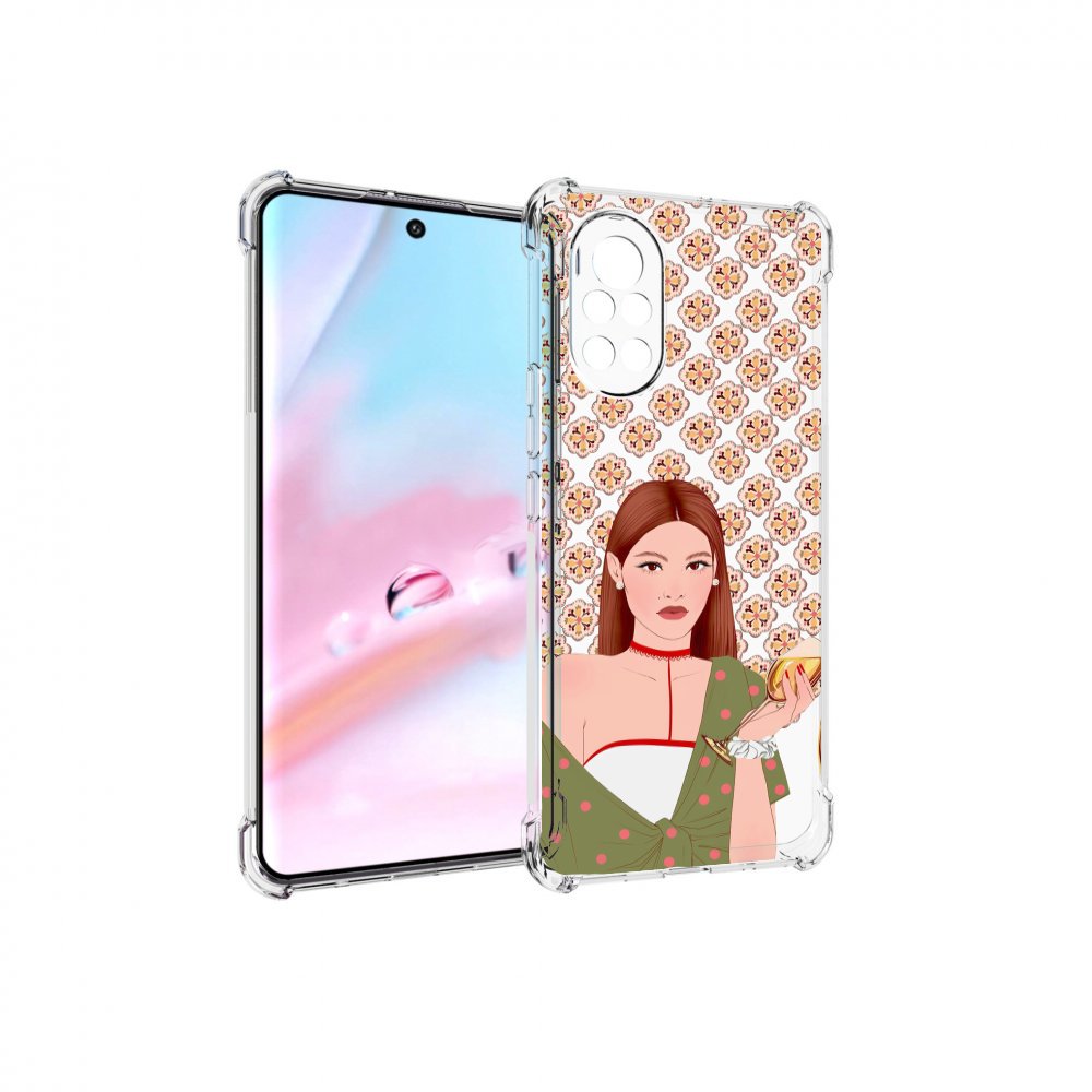

Чехол MyPads девушка-с-вином-рисунок женский для Huawei Nova 8 (ANG-LX1), Прозрачный, Tocco