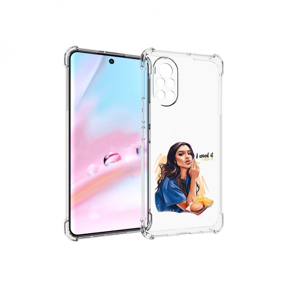 

Чехол MyPads девушка-с-едой-и-сигаретой женский для Huawei Nova 8 (ANG-LX1), Прозрачный, Tocco