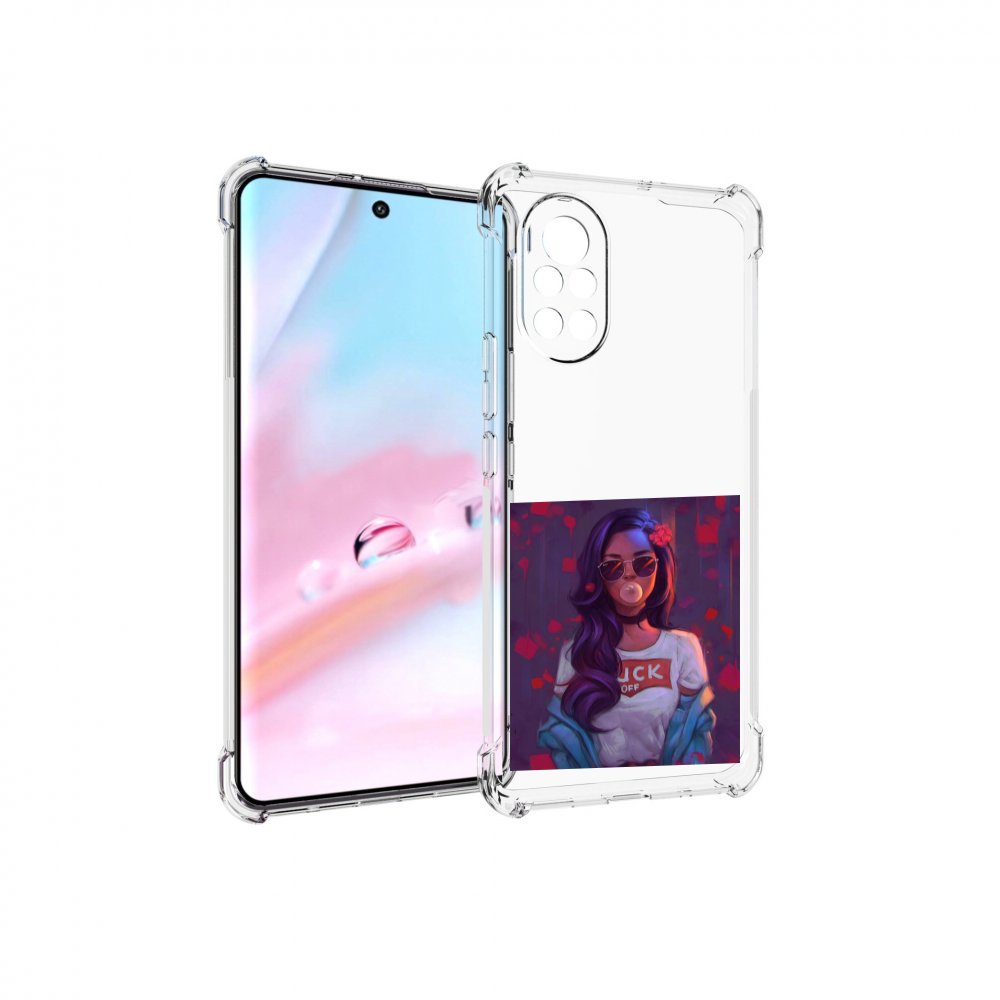 

Чехол MyPads девушка-с-жвачкой женской для Huawei Nova 8 (ANG-LX1), Прозрачный, Tocco