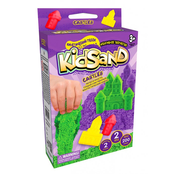 фото Кинетический песок kidsand 200 г danko toys