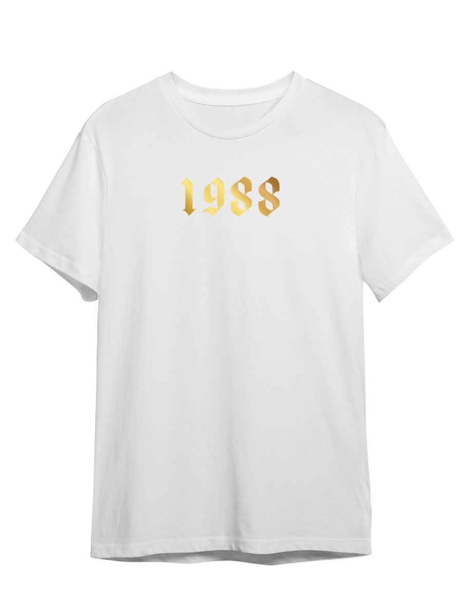 

Футболка унисекс Каждому Своё 1988/Год рождения/С др RAYR4ZG белая 3XL, "1988/Год рождения/С др" RAYR4ZG