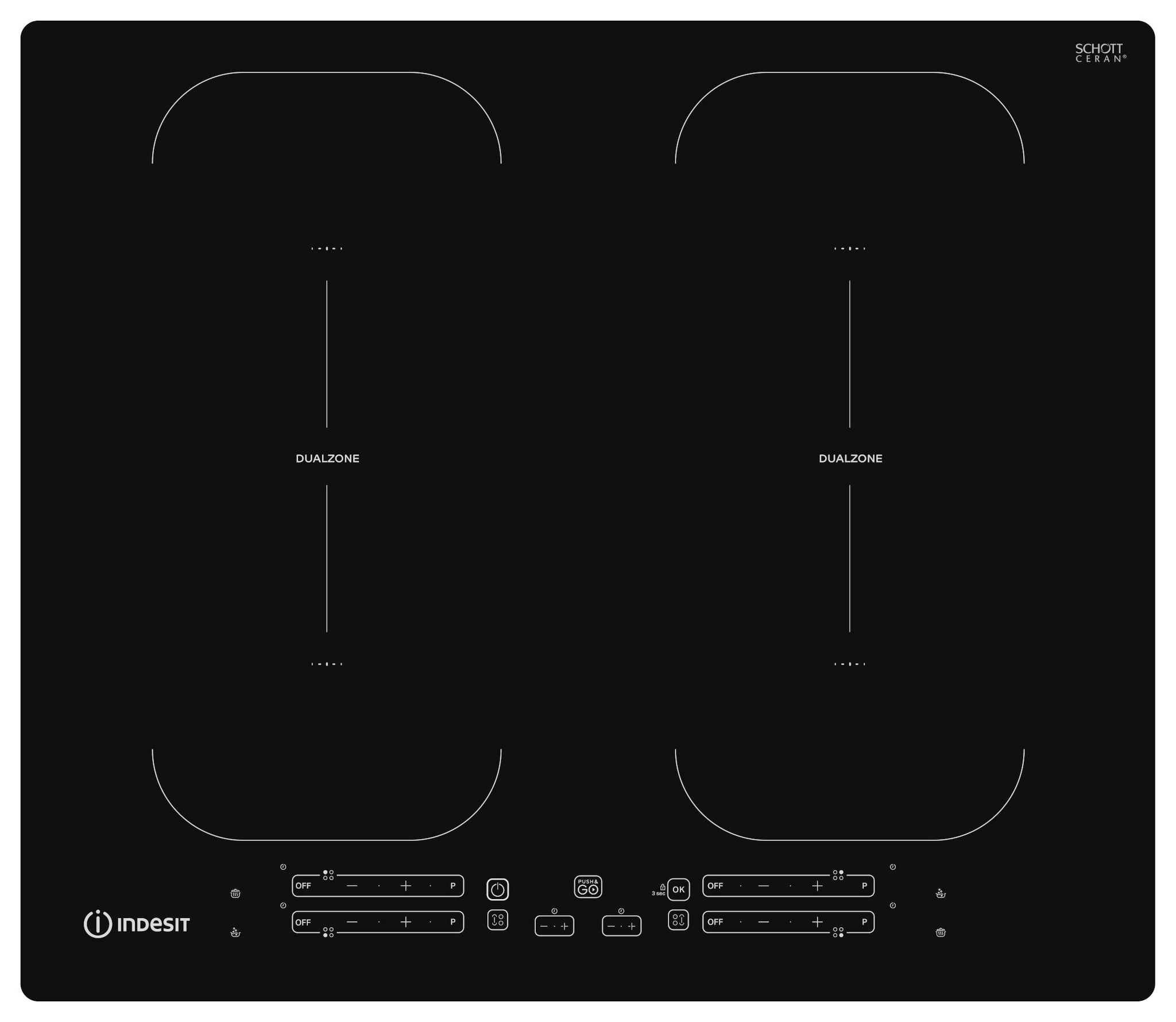 

Встраиваемая электрическая панель Indesit IB 88B60 NE, IB 88B60 NE