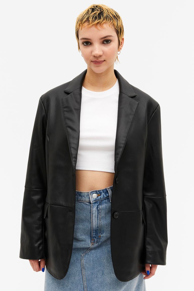 

Блейзер женский Monki 1082884001 черный XL (доставка из-за рубежа), 1082884001