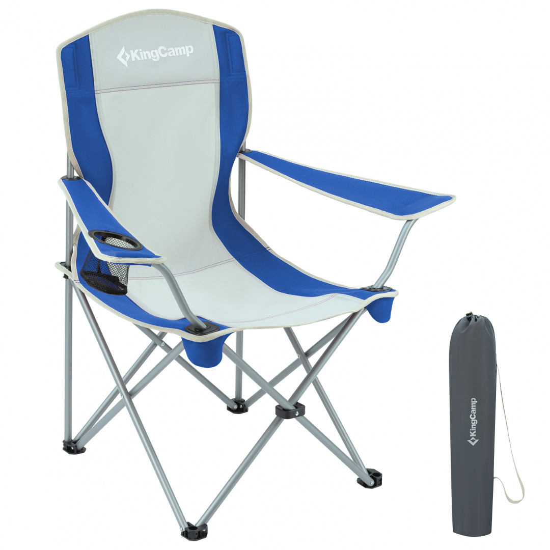 

Кресло складное сталь KingCamp 3818 Arms Chair (84Х50Х96, сине-серый)