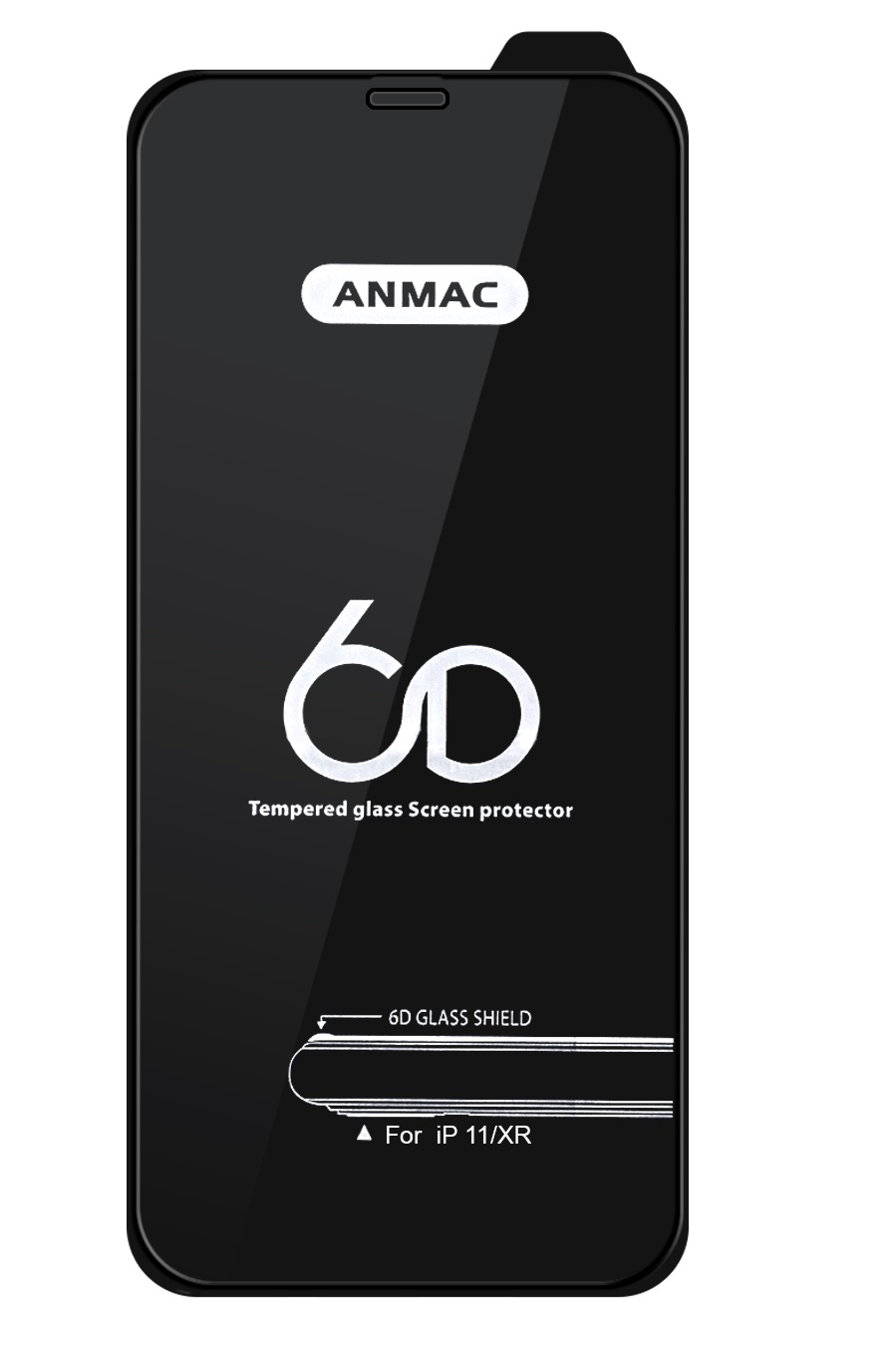 

Защитное стекло Anmac для iPhone 11/XR 6D Black (IS969654)