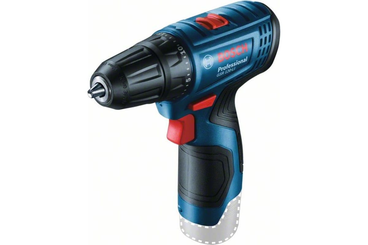 Дрель-шуруповерт GSR 120-LI От аккумулятора 12 В 30 Нм 2 АКБ 958000₽