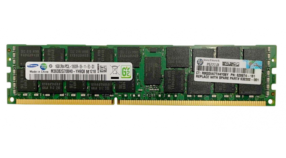 

Оперативная память HP 628974-181 (212664) DDR3 1x16Gb 1333MHz, 628974-181