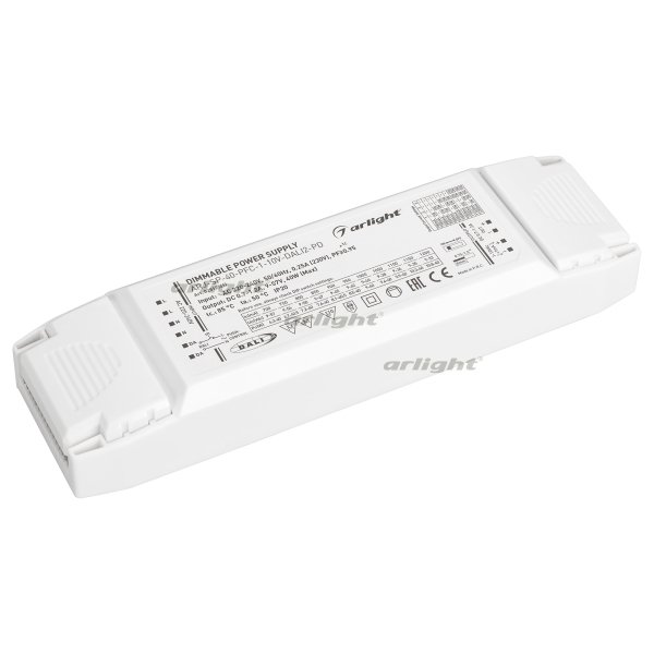 

Arlight Блок питания ARJ-SP-40-PFC-1-10V-DALI2-PD (40W, 700-1200mA), Блок питания ARJ-SP-40-PFC-1-10V-DALI2-PD (40W, 700-1200mA) (ARL, IP20 Пластик, 5 лет)