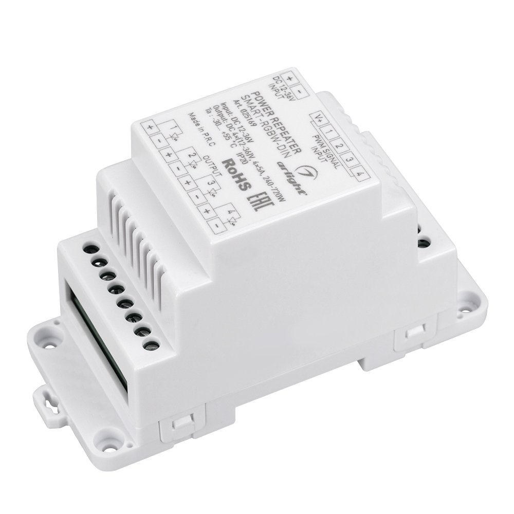 

Arlight Усилитель SMART-RGBW-DIN (12-36V, 4x5A), Усилитель SMART-RGBW-DIN (12-36V, 4x5A)