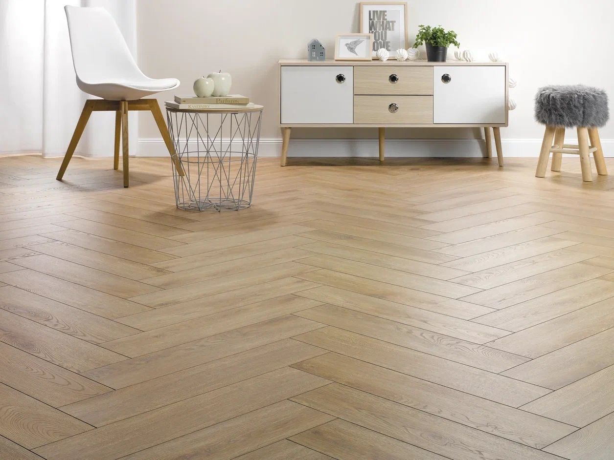 

Ламинат Alsafloor Herringbone X Lock 535/590261 Praline Oak, "Елка", Praline Oak