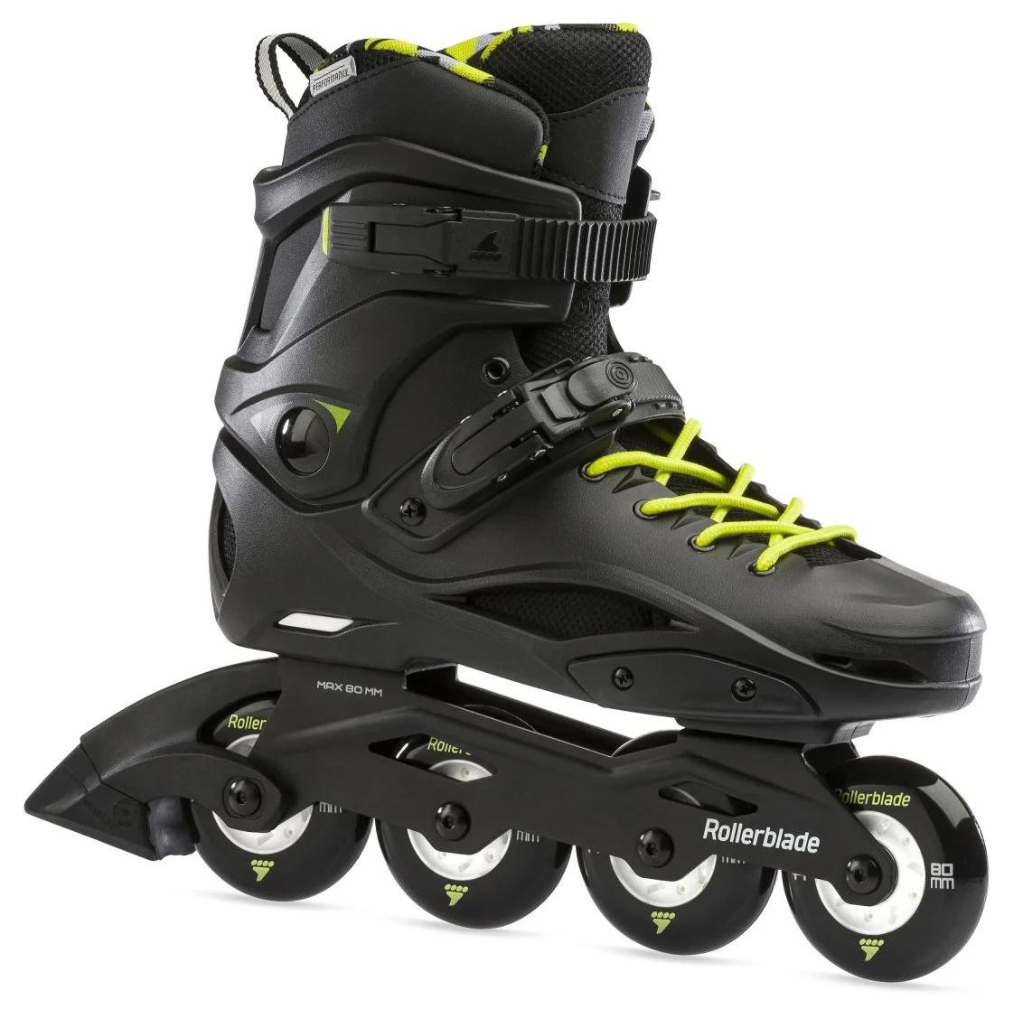 фото Роликовые коньки rollerblade 2021 rb cruiser black/neon yellow (см:27)