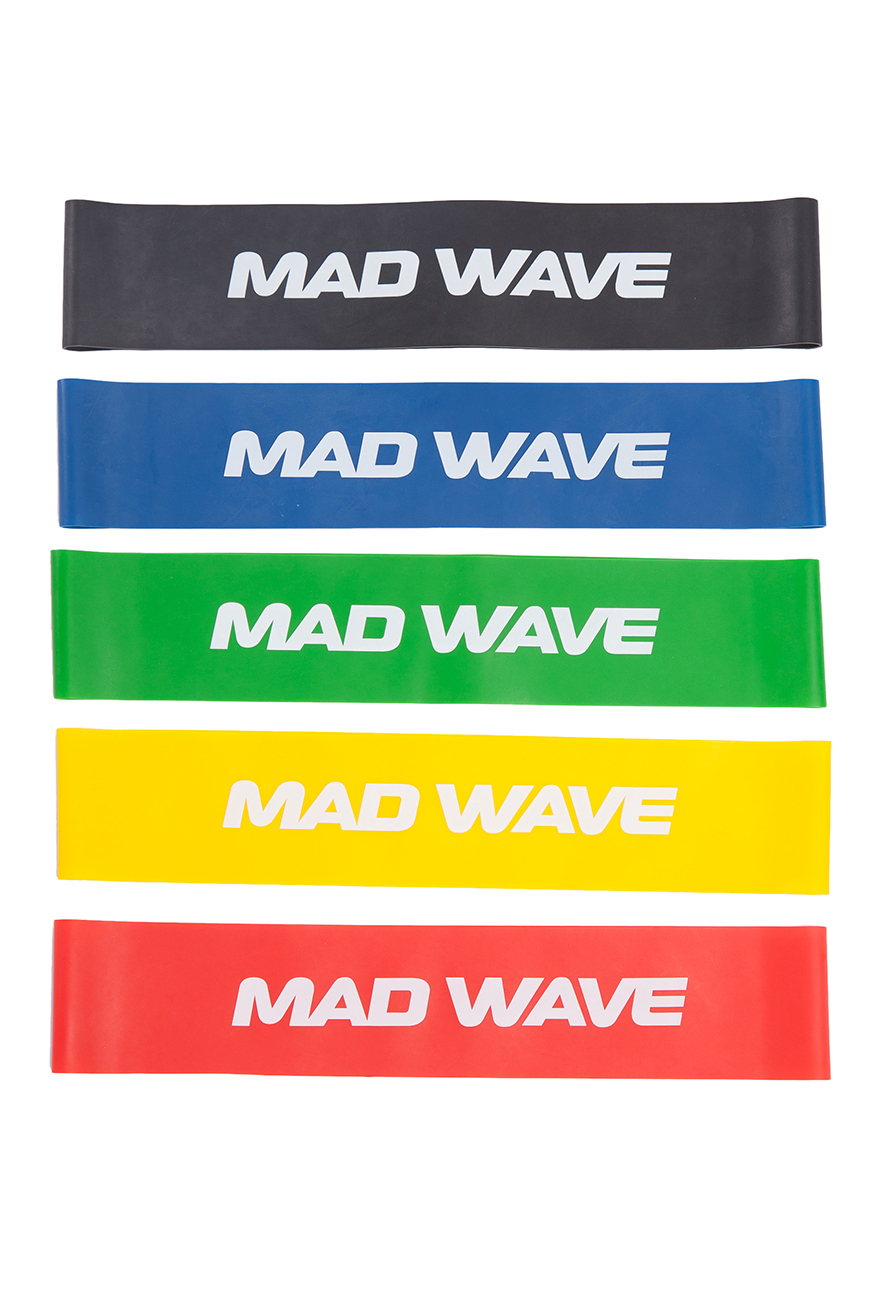 фото Набор эспандеров madwave short resistance bands multi, 5 шт.