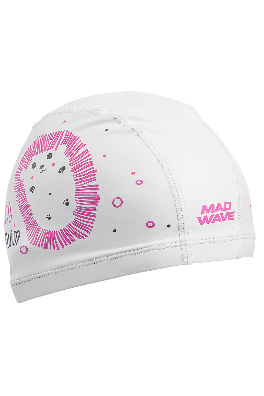 фото Шапочка для плавания madwave hedgehog white