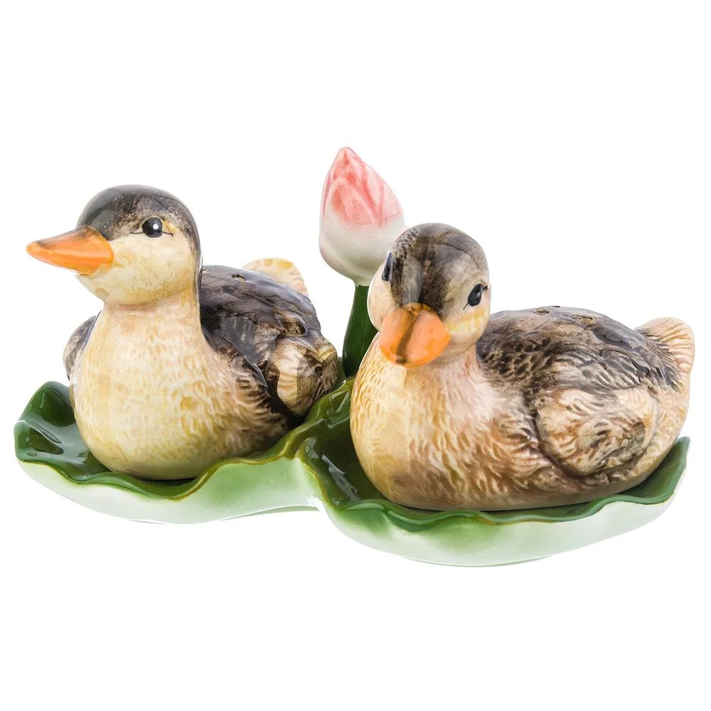 

Набор для специй Elan Gallery Уточки керамика, Коричневый;зеленый