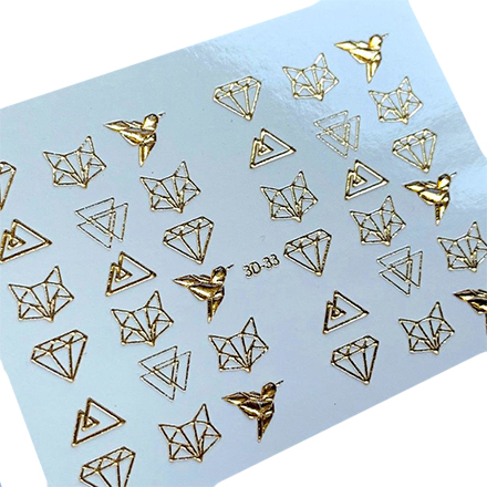 

Набор, Anna Tkacheva, 3D-слайдер Gold Crystal №33 «Животные. Геометрия», 2 шт.