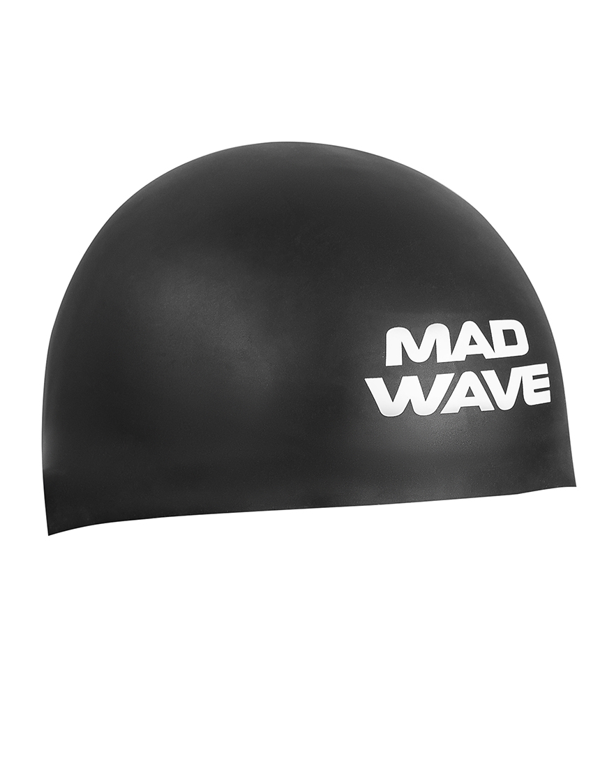 Шапочка для плавания Mad Wave D-Cap Fina Approved M black