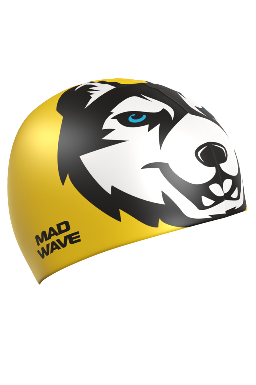 фото Шапочка для плавания madwave husky yellow