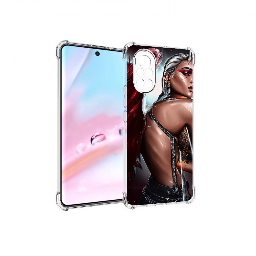 

Чехол MyPads девушка-с-крыльями женский для Huawei Nova 8 (ANG-LX1), Прозрачный, Tocco
