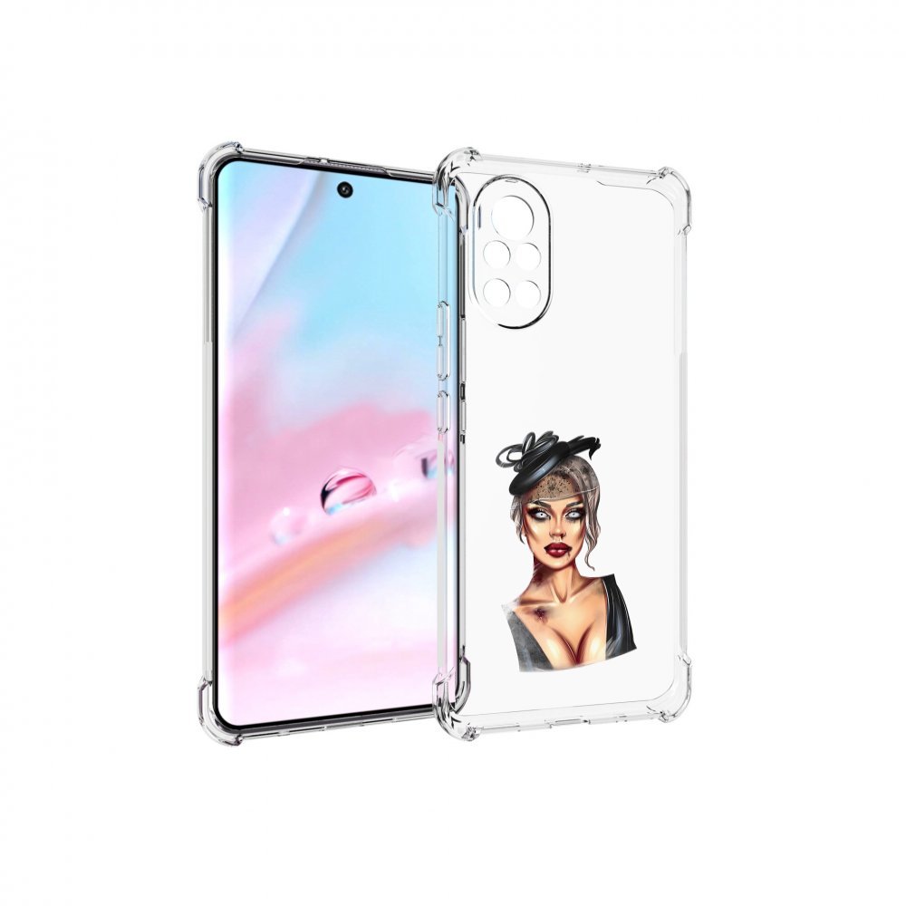 

Чехол MyPads девушка-с-линзами для Huawei Nova 8 (ANG-LX1), Прозрачный, Tocco