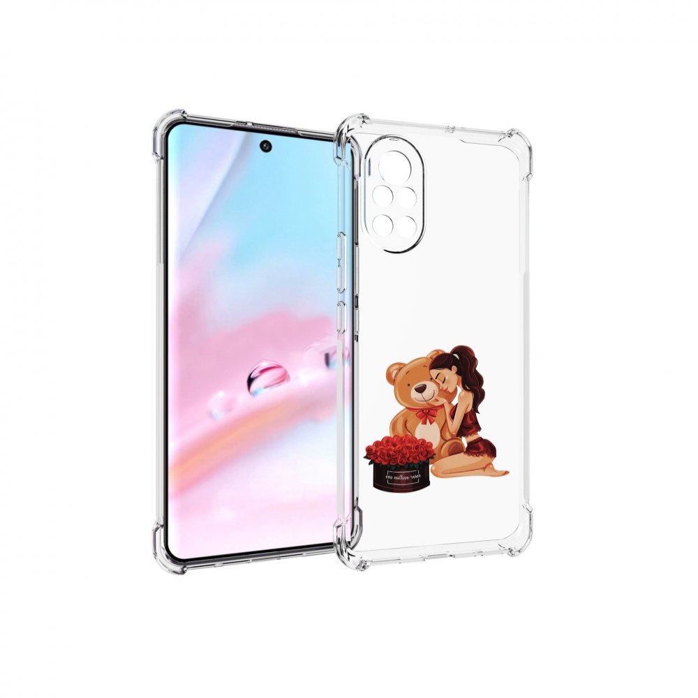 Чехол MyPads девушка-с-подарками женский для Huawei Nova 8 (ANG-LX1)