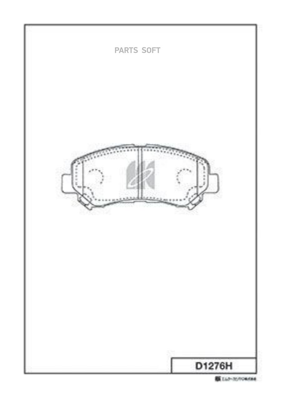 

Колодки Тормозные Диск Перед Nissan X-Trail (T31) 07-13 D1276h Kashiyama D1276H