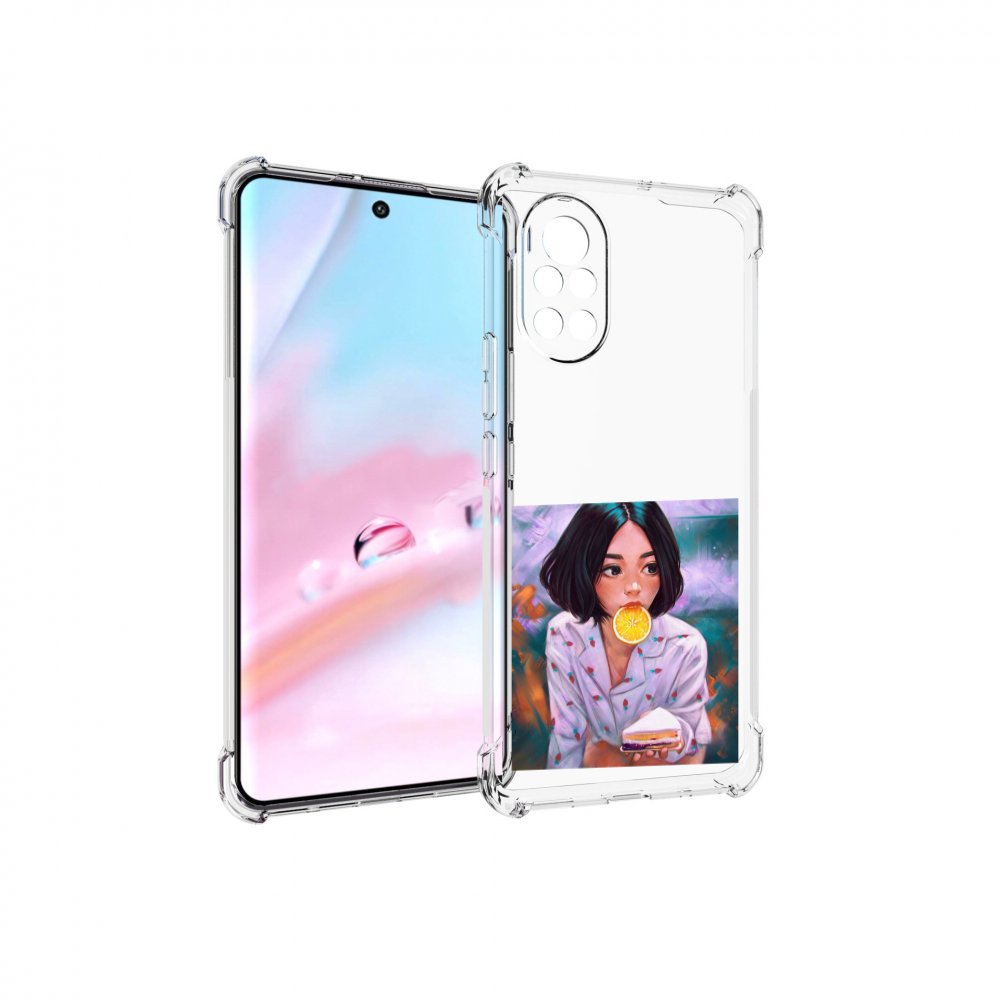 

Чехол MyPads девушка-с-чизкейком женский для Huawei Nova 8 (ANG-LX1), Прозрачный, Tocco