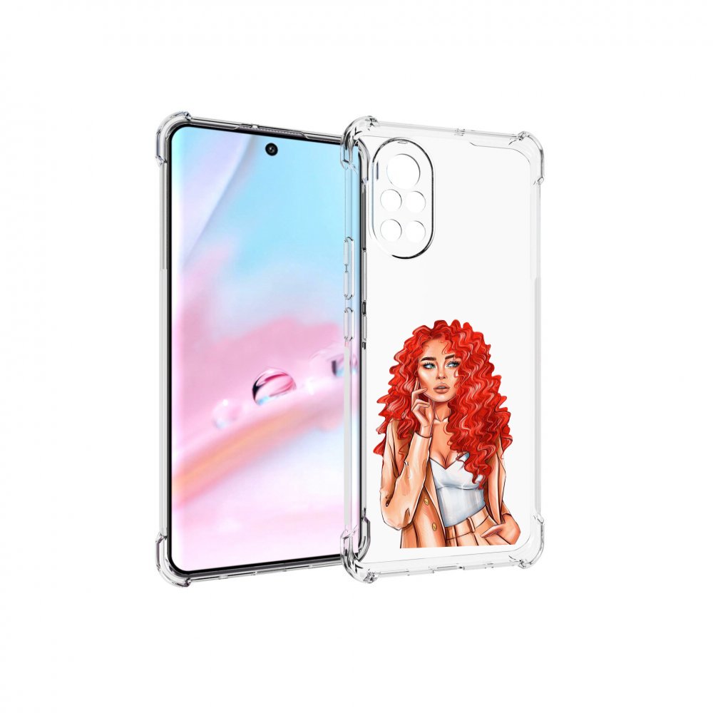 

Чехол MyPads девушка-с-яркими-волосами женский для Huawei Nova 8 (ANG-LX1), Прозрачный, Tocco