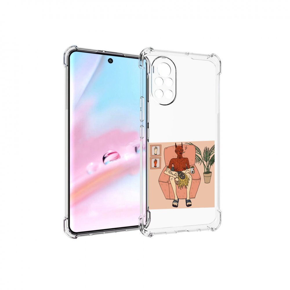 

Чехол MyPads девушка-сняла-кожу для Huawei Nova 8 (ANG-LX1), Прозрачный, Tocco