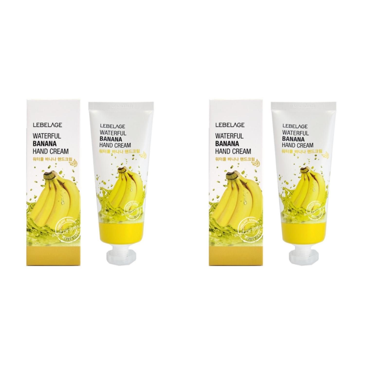 

Крем для рук Lebelage Waterful Banana Hand Cream с экстрактом банана 100 мл 2 шт, kr-21276