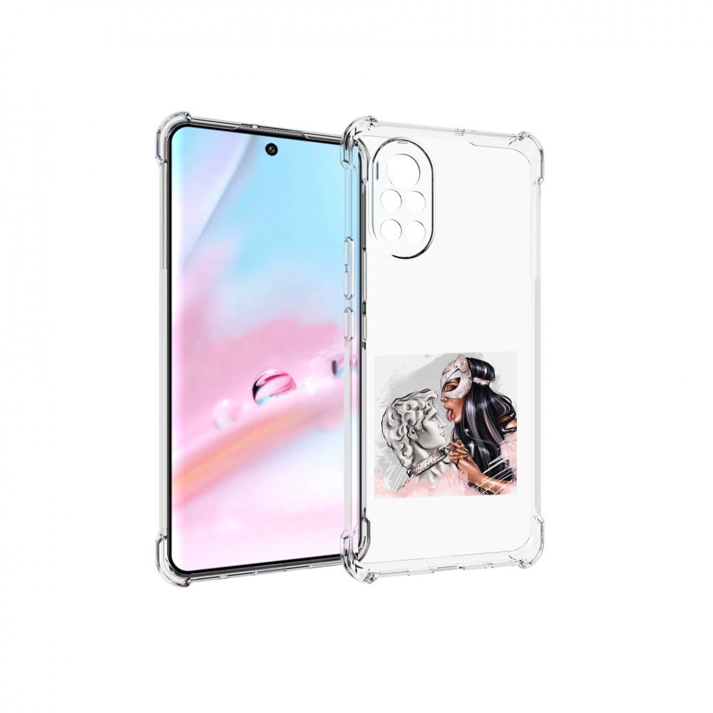 

Чехол MyPads девушка-флирт женский для Huawei Nova 8 (ANG-LX1), Прозрачный, Tocco