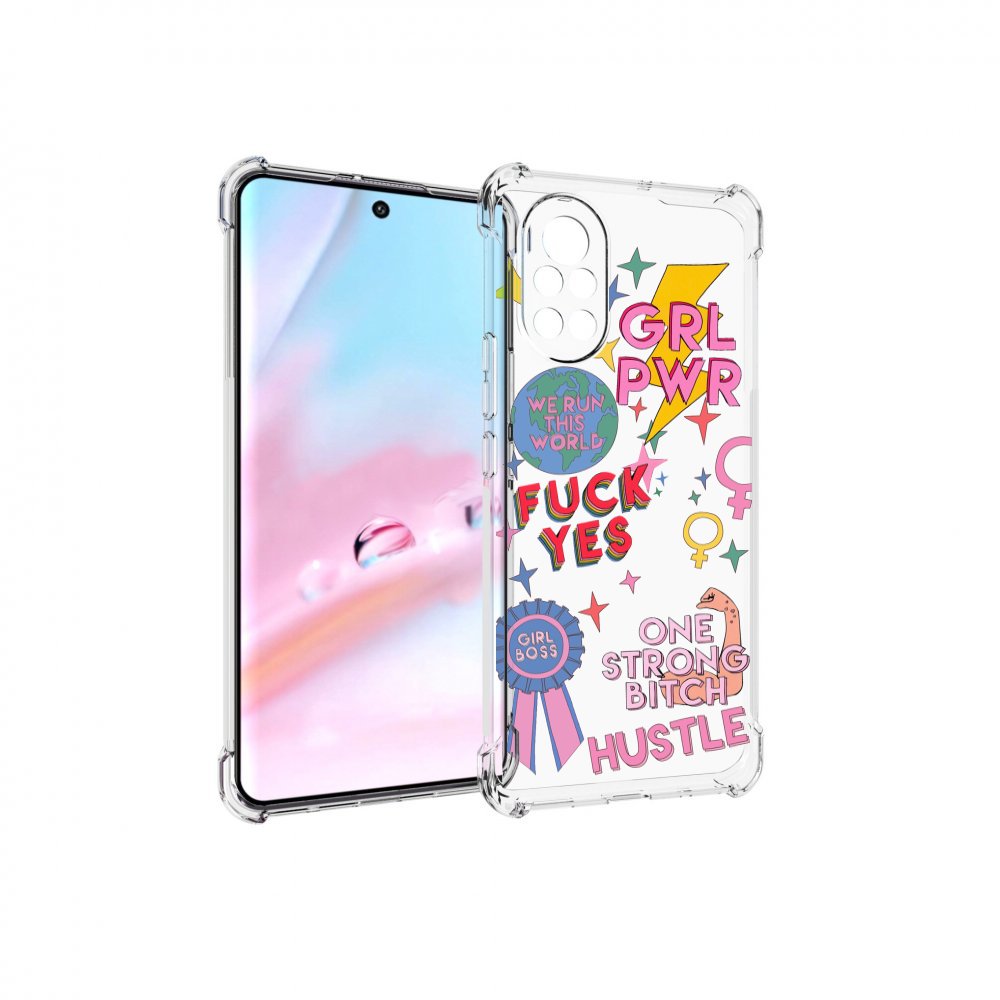 

Чехол MyPads девушки-боссы женский для Huawei Nova 8 (ANG-LX1), Прозрачный, Tocco