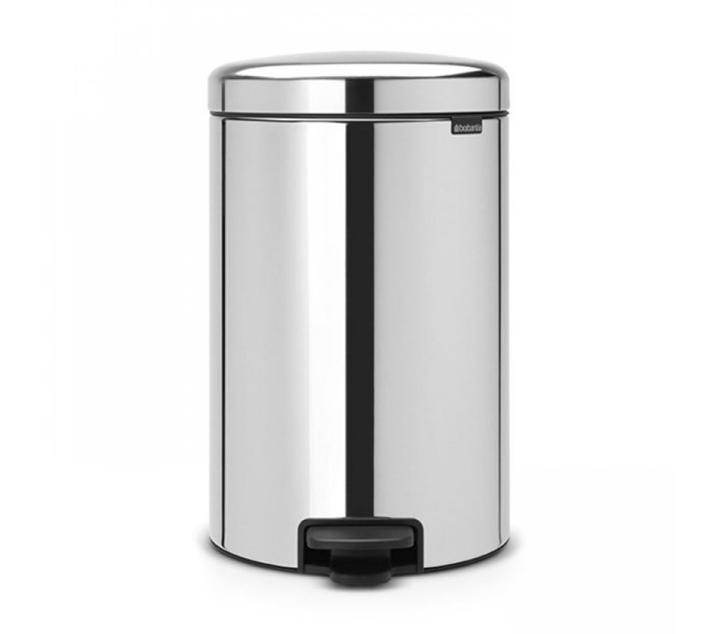 

Мусорный бак Brabantia с педалью newIcon 20л со съемным металлическим внутренним ведром, 52314-06