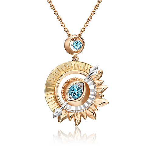 

Бегунок из золота с топазом PLATINA jewelry 03-3255-00-201-1140-76, 03-3255-00-201-1140-76