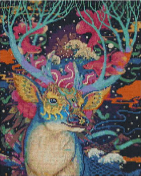 

Алмазная мозаика круглыми стразами 40x50 - ZM-2120