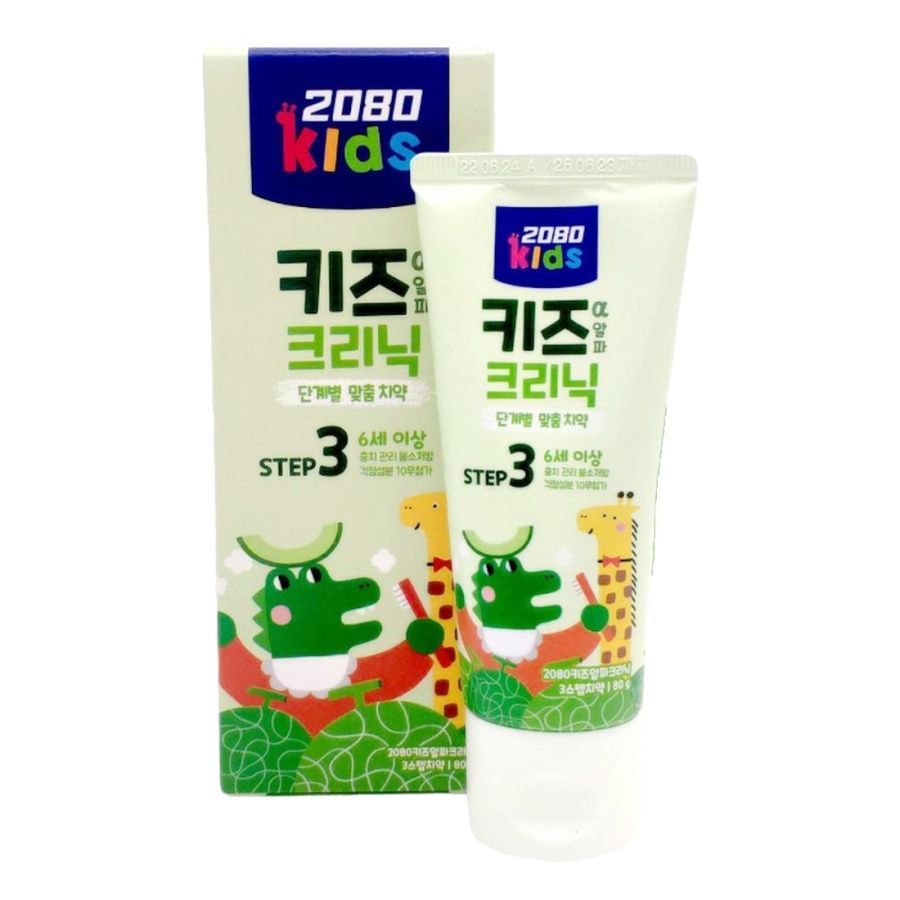 Dental Clinic 2080 Детская зубная паста / Kids Alparklinic 3 Step Toothpaste 6+, 80 г детская зубная паста k mom baby toothpaste 30 гр с 6 месяцев 103524