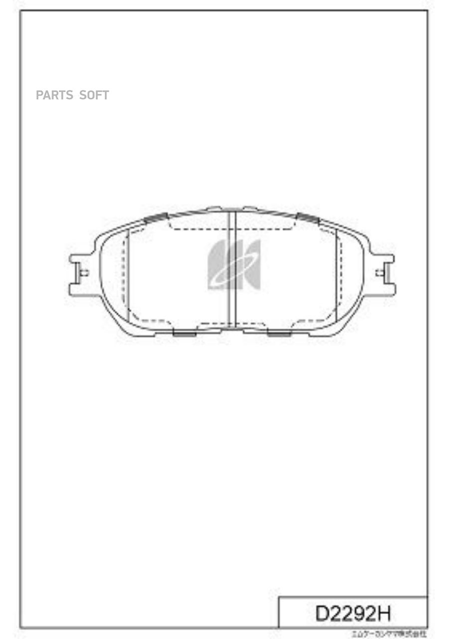 

Колодки Тормозные Toyota Camry Mcv30l 1mzfe Mcv31l 3mzfe 03- Usa, Sienna Gsl2#/Mcl2# 03 Ka