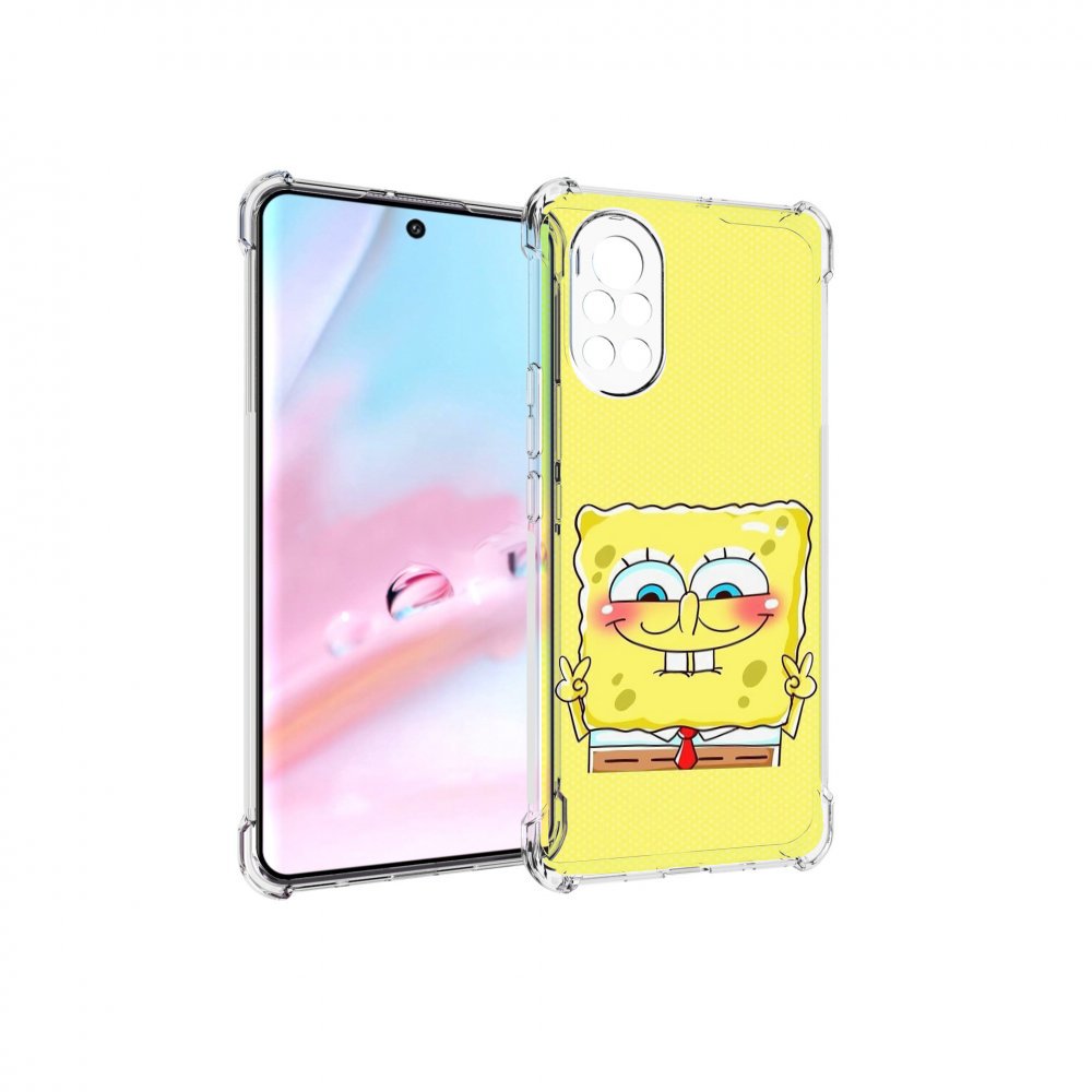 

Чехол MyPads довольный милый спанчбоб для Huawei Nova 8 (ANG-LX1), Прозрачный, Tocco