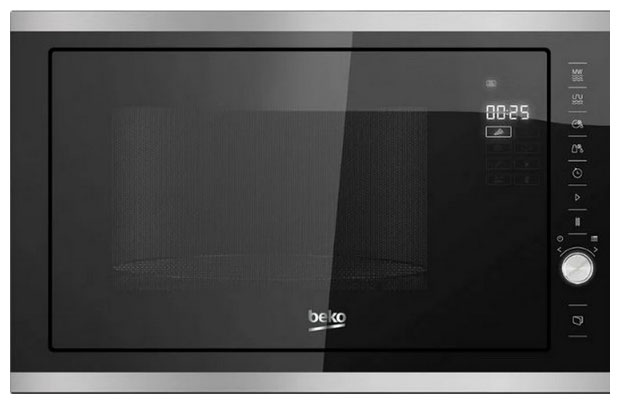 фото Встраиваемая микроволновая печь beko mcb25433x black/silver