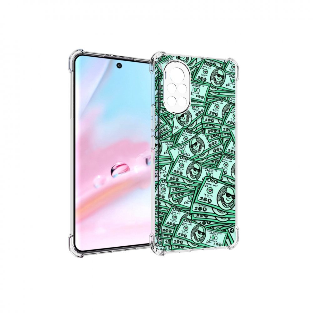 

Чехол MyPads доллары картинка для Huawei Nova 8 (ANG-LX1), Прозрачный, Tocco