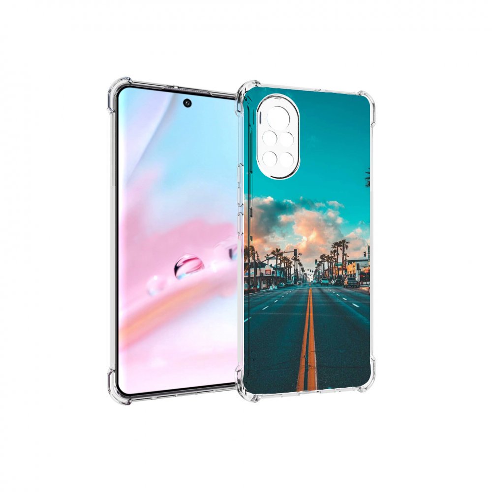

Чехол MyPads дорога-в-лос-анджелес для Huawei Nova 8 (ANG-LX1), Прозрачный, Tocco