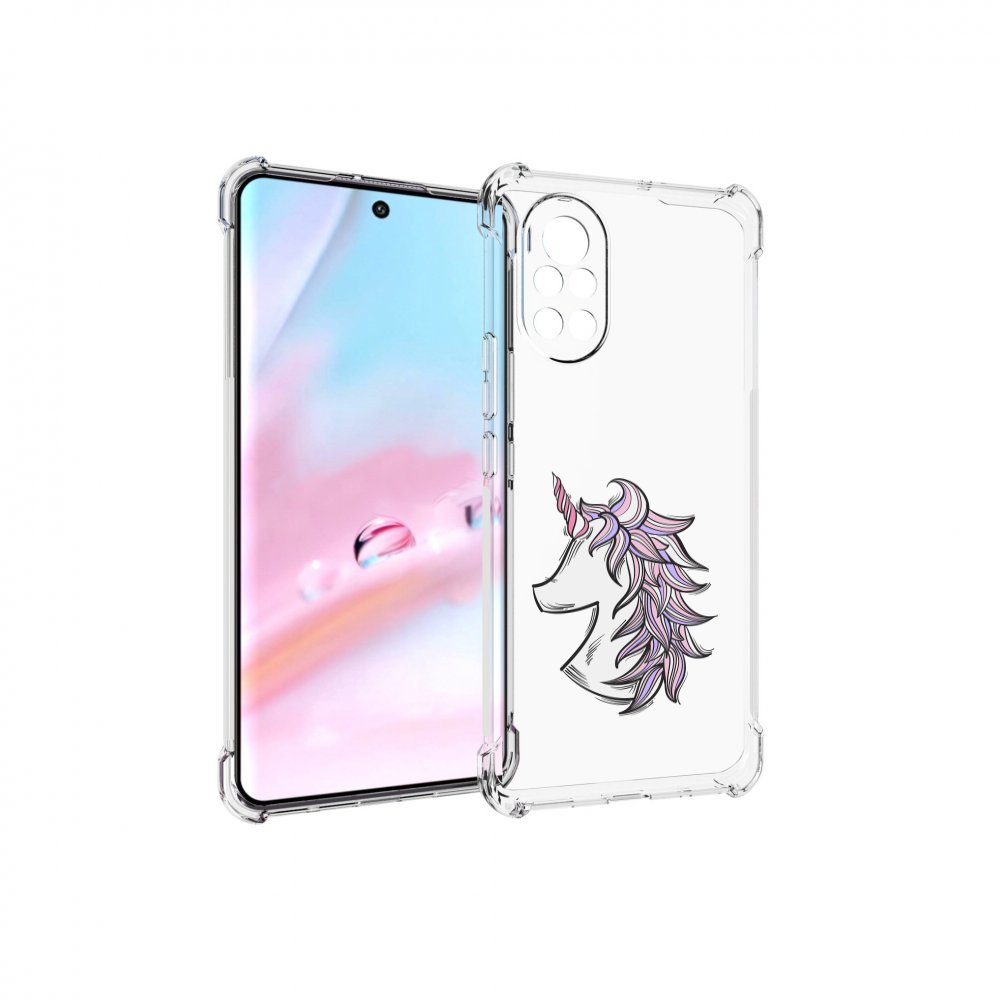 

Чехол MyPads единорог-рисунок для Huawei Nova 8 (ANG-LX1), Прозрачный, Tocco
