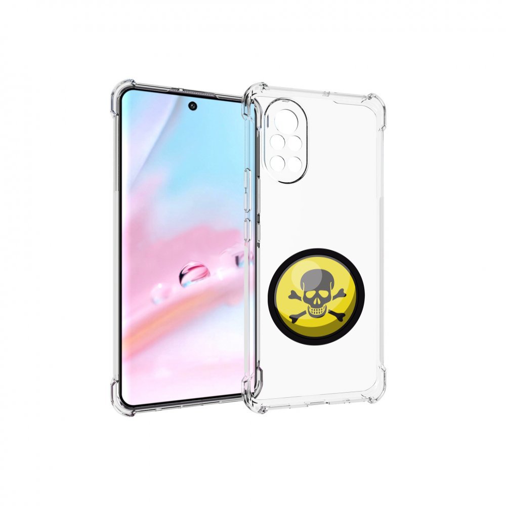 

Чехол MyPads желтый-череп для Huawei Nova 8 (ANG-LX1), Прозрачный, Tocco