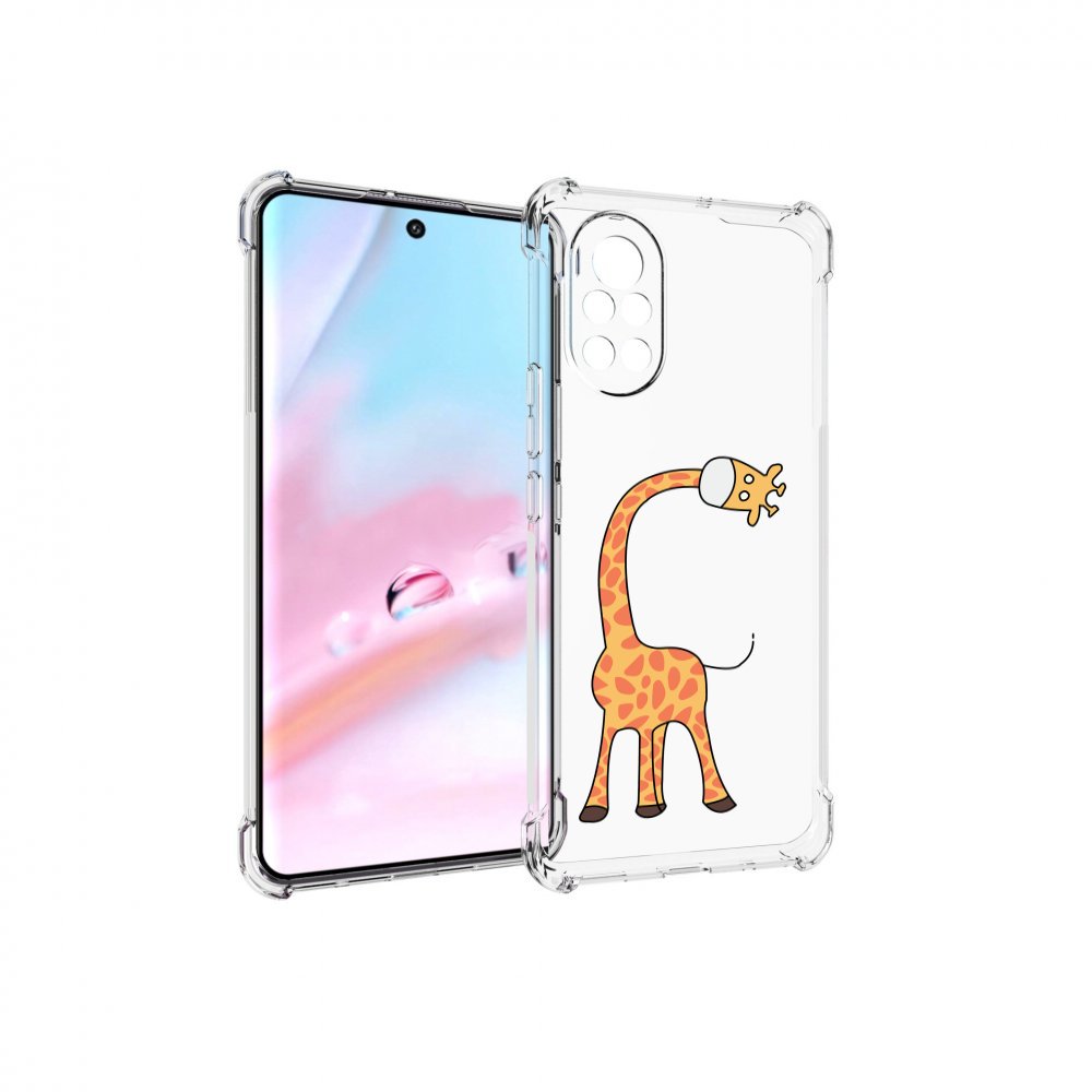 

Чехол MyPads жирафик детский для Huawei Nova 8 (ANG-LX1), Прозрачный, Tocco