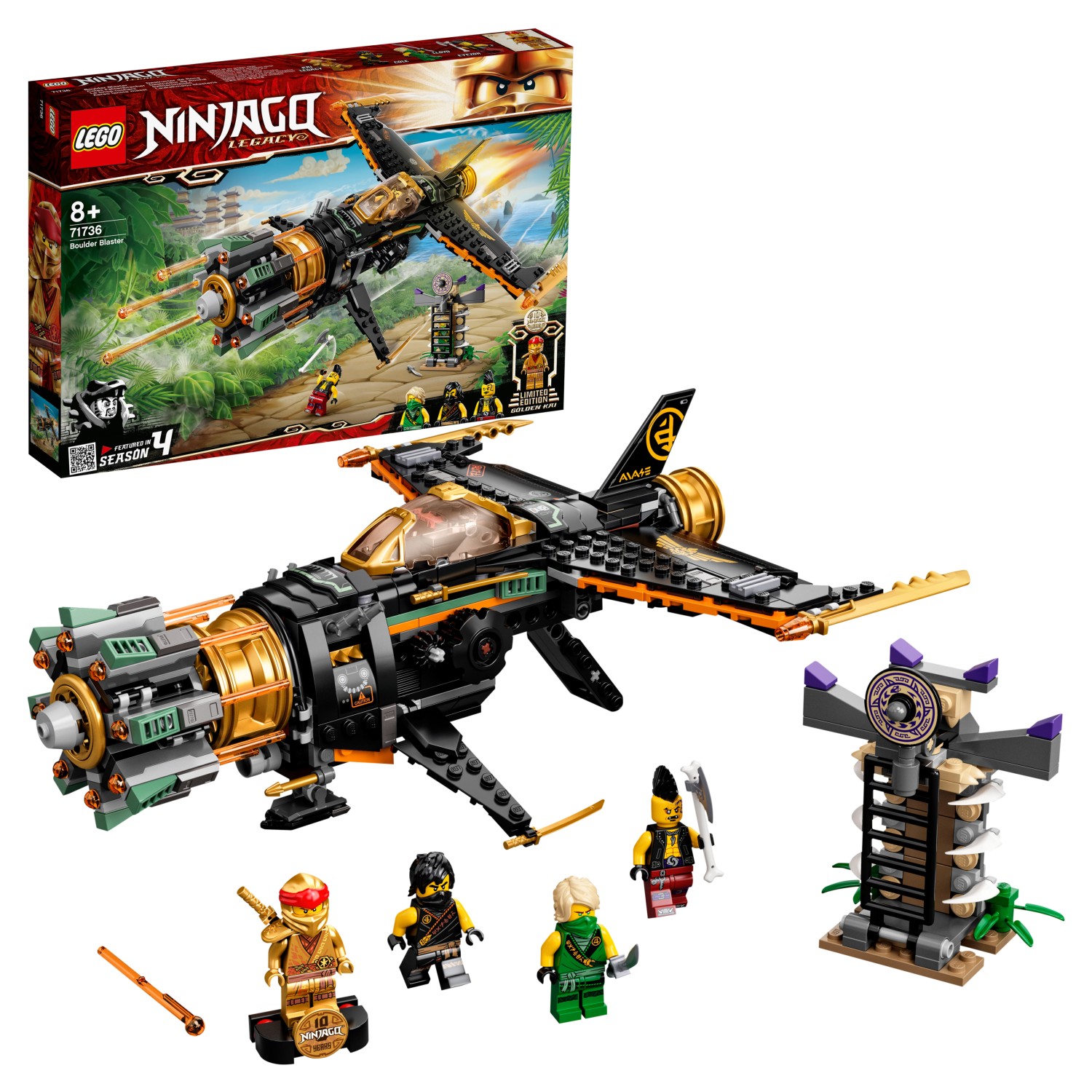 Конструктор LEGO NINJAGO 71736 Скорострельный истребитель Коула конструктор lego ninjago ниндзя перехватчик х 1 71737