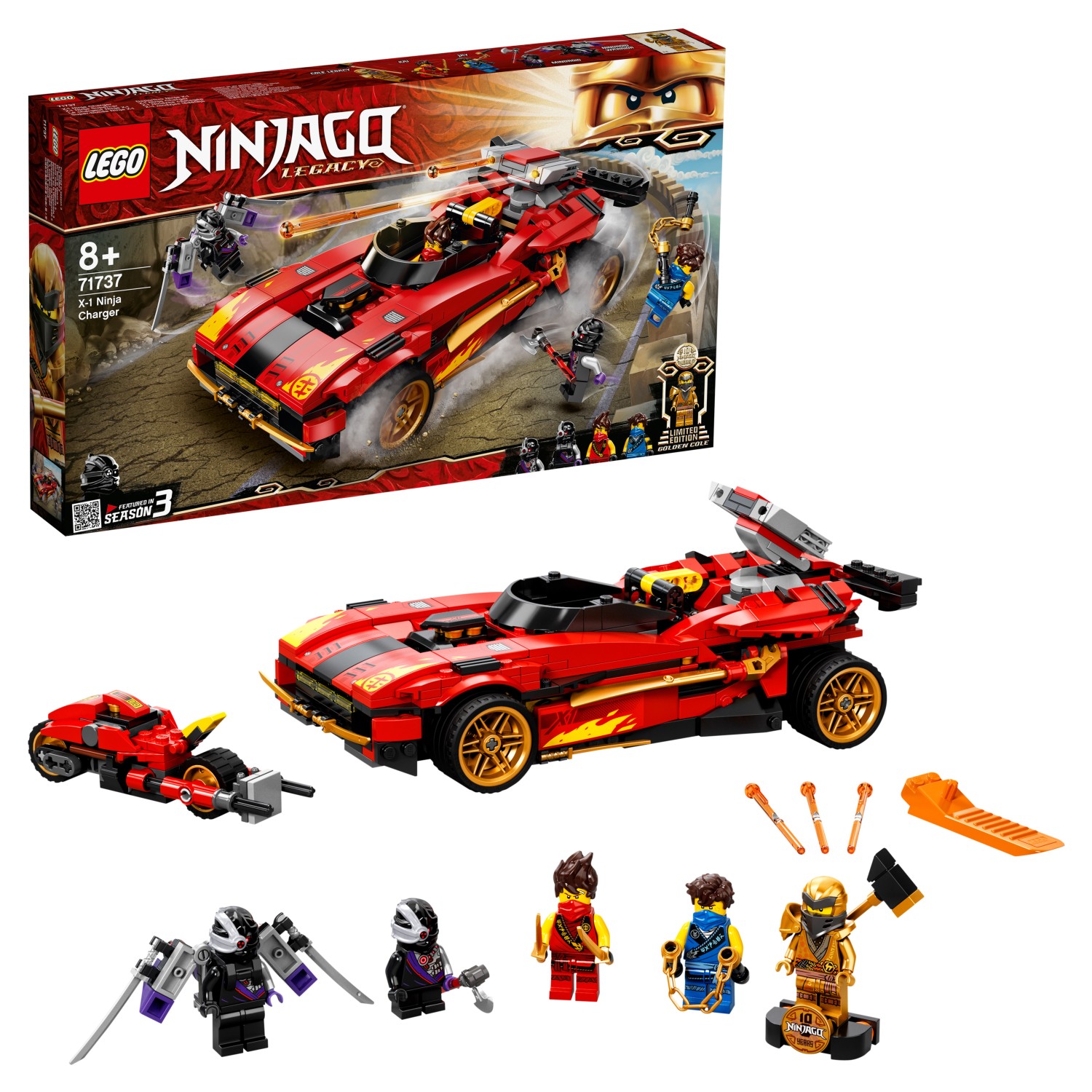 фото Конструктор lego ninjago 71737 ниндзя-перехватчик х-1